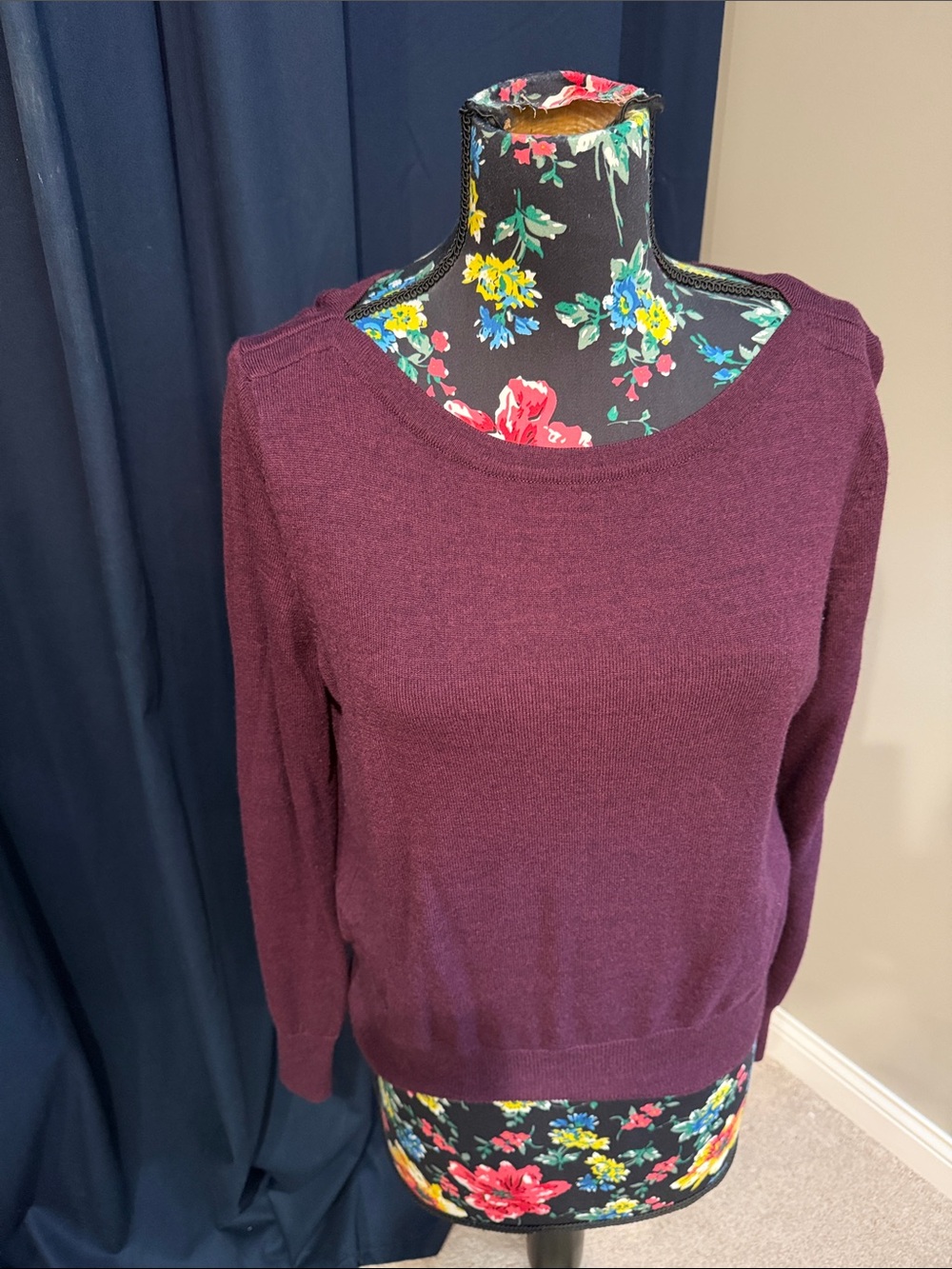 The Limited Women's Plum Crewneck Sweater